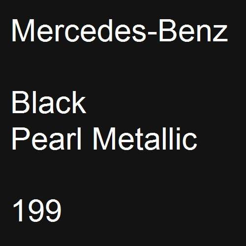 Mercedes-Benz, Black Pearl Metallic, 199.